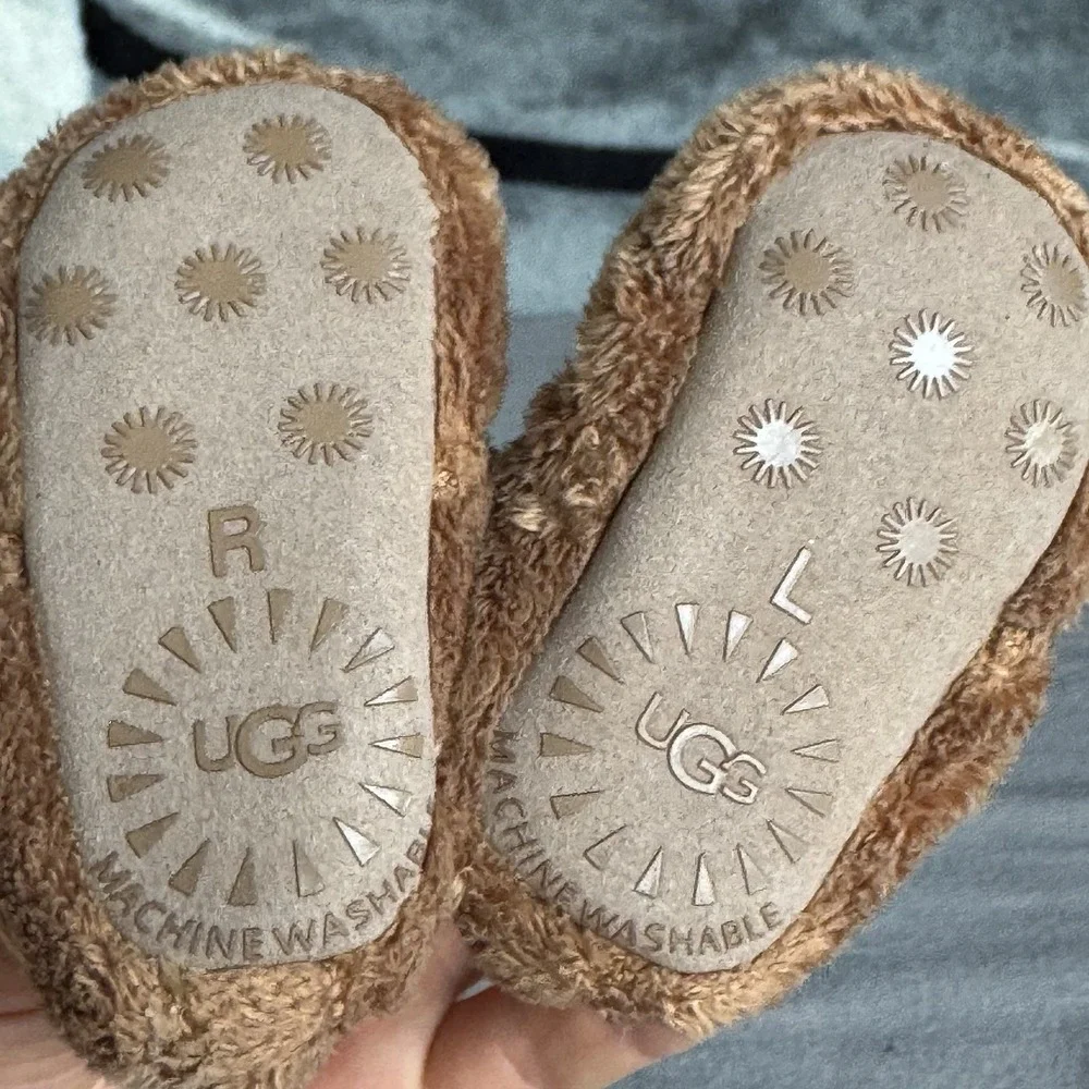 Size 1c -  Baby UGG Brown Faux Fur Bootie Baby Shoes Non-Slip Comfort